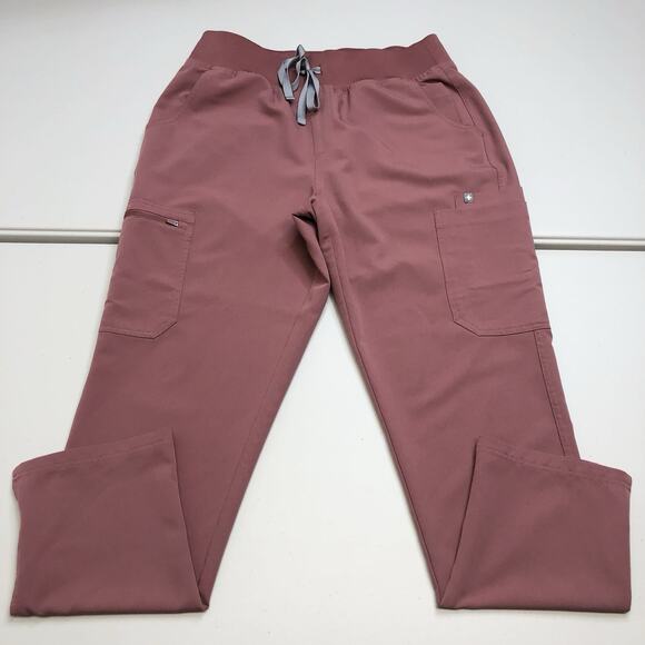 Figs Mauve Scrub Set Catarina Size L Top, High Waisted Yola Size L Pants - Picture 6 of 13
